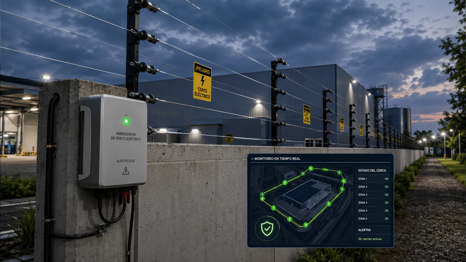 Cerco eléctrico perimetral
